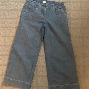 Calvin Klein Wide Leg Cropped Jeans Size 6